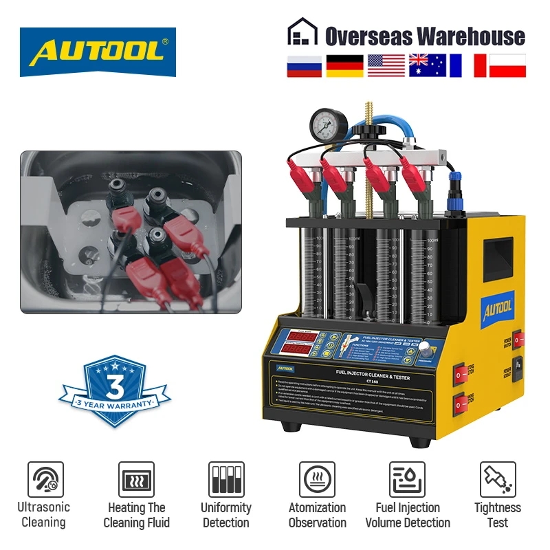 Fuel Injector Tester - ﻿ AUTOOL 4 Cylinder Car Fuel