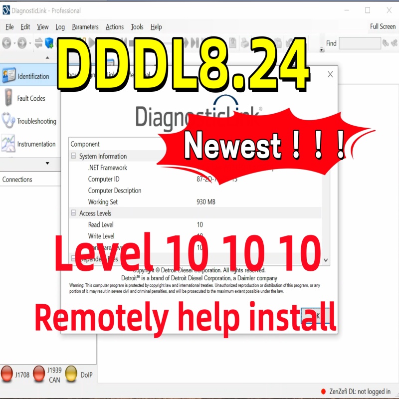 Auto Repair Shop Diagnostics - 2026 Newest DDDL 8.24 Detroit Diesel