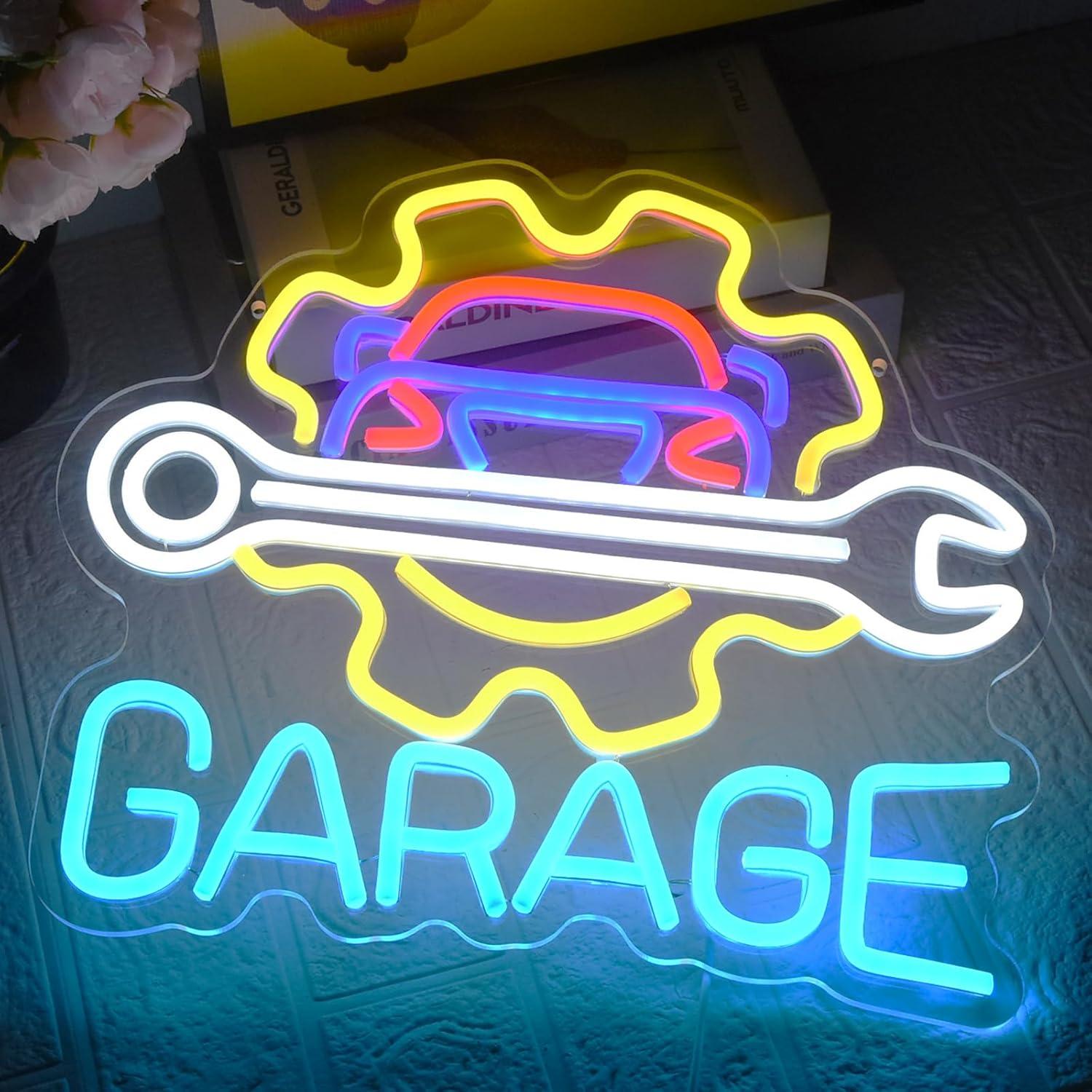 Garage Neon Sign USB Powered L - Auto Repair Shops ulasan dan harga