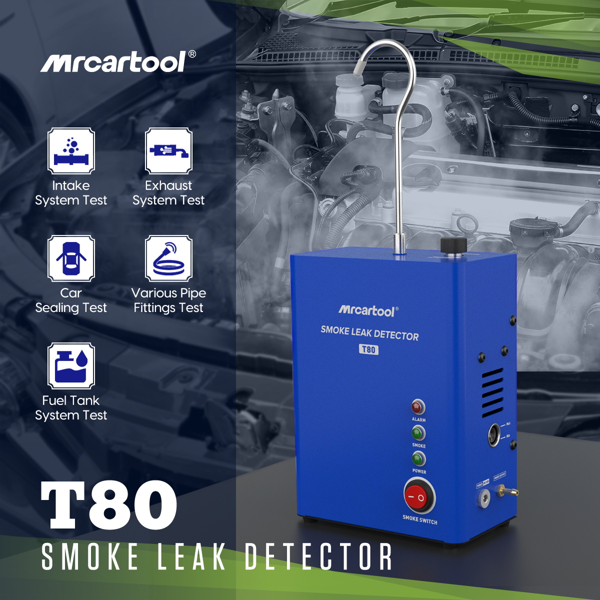 MR CARTOOL Car Smoke Leak Dete - Smoke Leak Detector ulasan dan harga