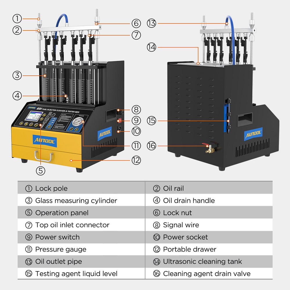 AUTOOL CT500 GDI EFI FEI Fuel  - Fuel Injector Tester ulasan dan harga