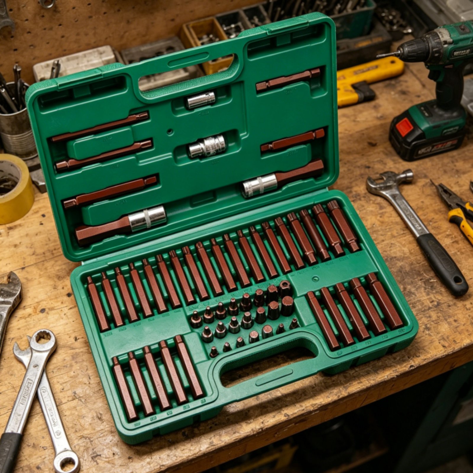 60 Pieces Star Drive Bit Set s - Auto Repair Shops ulasan dan harga