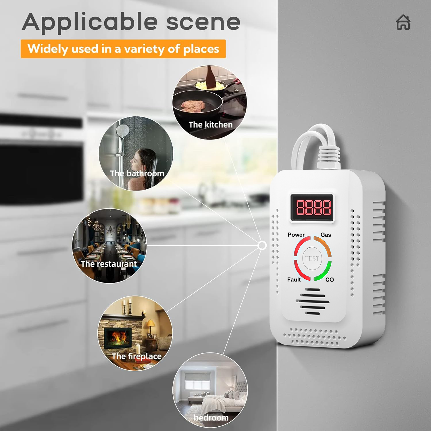 Natural Gas Detector 2in1 And  - Smoke Leak Detector ulasan dan harga