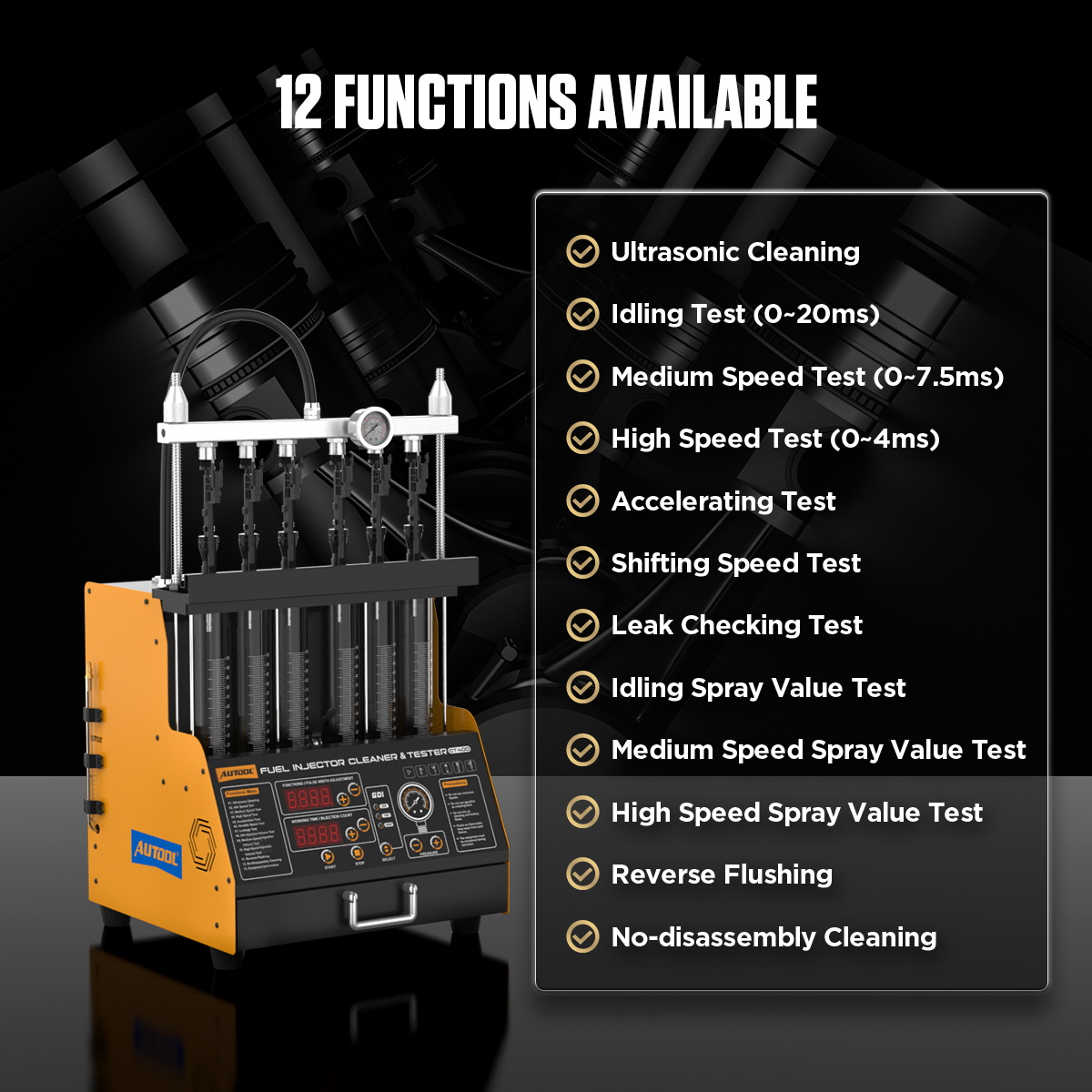 AUTOOL CT400 GDI EFI FEI Piezo - Fuel Injector Tester ulasan dan harga